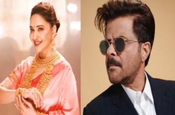 Madhuri shares BTS pics from photoshoot, Anil Kapoor calls her 'classic'