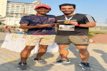 Angad Bedi wins silver in 400 metre sprinting tournament.(photo:Instagram)