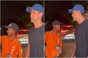 Hrithik's security pushes delivery boy as he tries taking selfie with actor