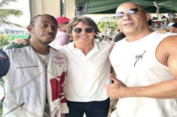 Tom Cruise seen with Vin Diesel, Ludacris at Formula One Miami Grand Prix(twitter)