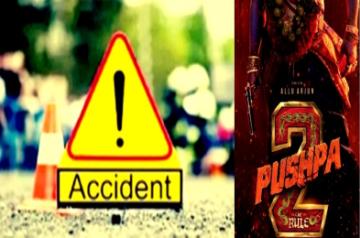 Bus carrying 'Pushpa 2' artistes meets with accident in Telangana.