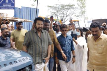 Mammootty begins shoot for mass thriller 'Bazooka'.