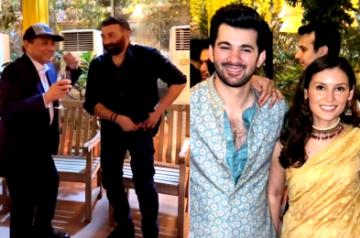 Karan-Drisha Mehndi rings in wedding festivites at Deol household .(photo:Twitter)