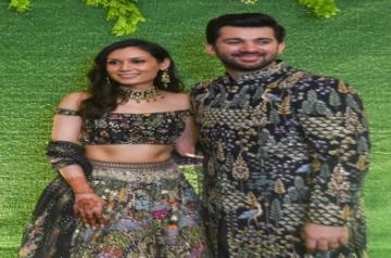 Karan Deol and Drisha Acharya Sangeet
