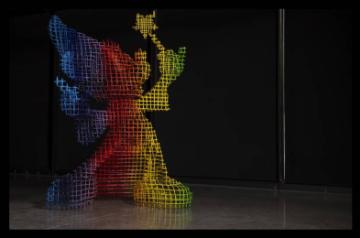 The unveiling of The Structural Sorcerer - a Sorcerer's Apprentice Mickey Sculpture at the Royal College of Art in Battersea, London for Disney's Create 100