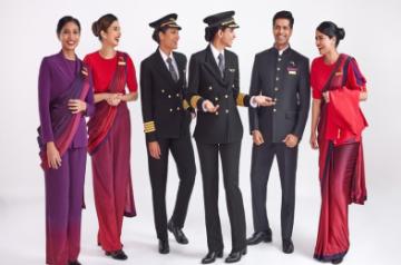 Air India Cabin Crew and Pilots Uniforms